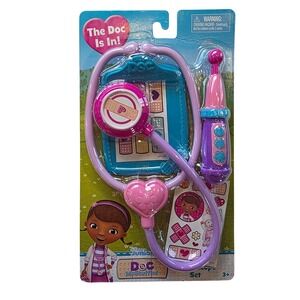 Doc McStuffins Stethoscope Set Thermometer Kids Pretend Play Doctor Roleplay Toy